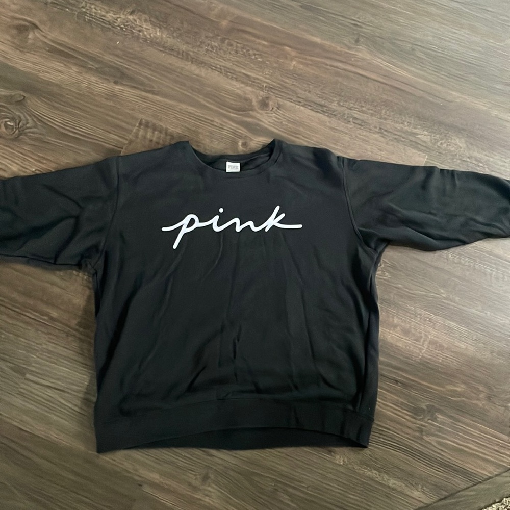 Pink oversized crew sweater